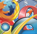 Logos verschiedener Webbrowser